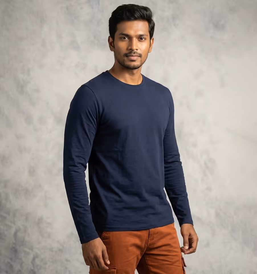 Plain T-Shirts — Full Sleeve
