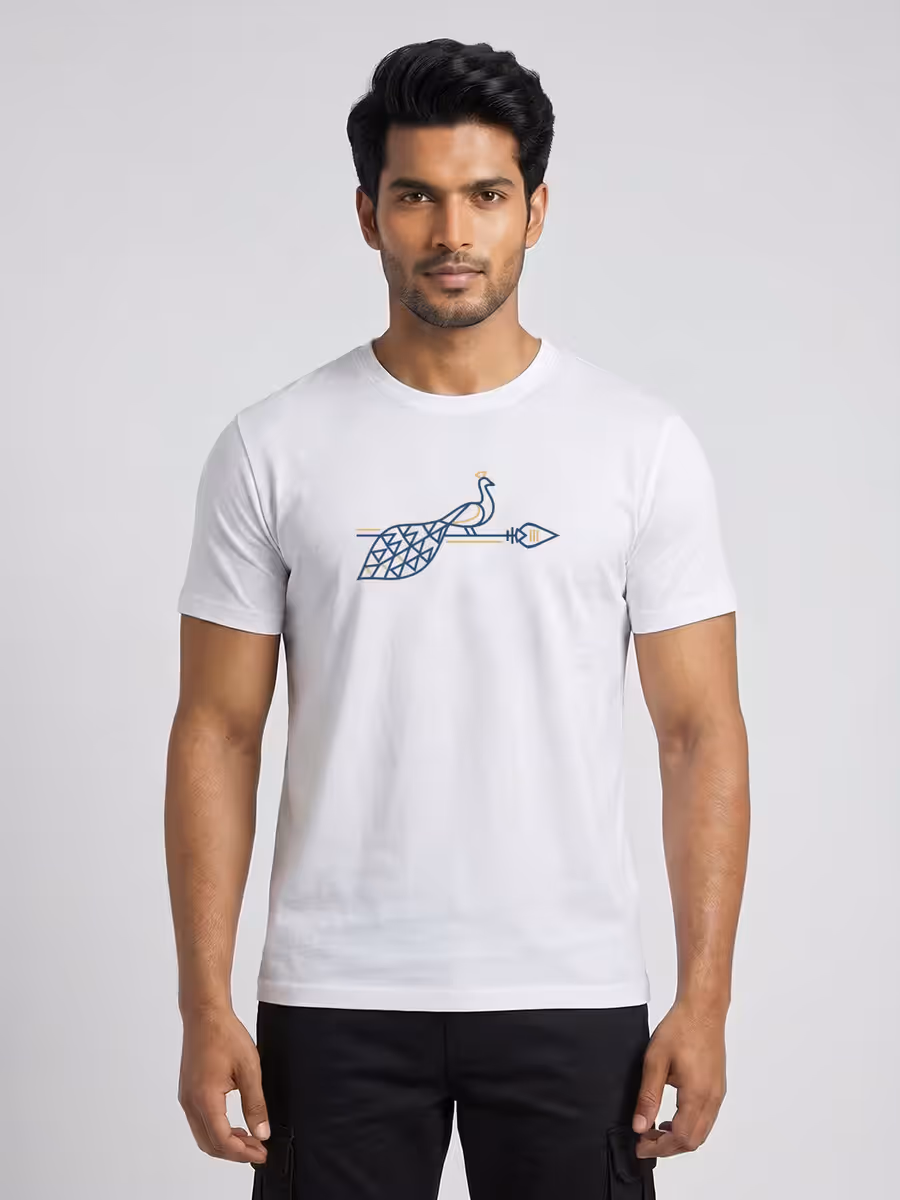 Azhagu Mayil T-Shirt For Men - Half Sleeve
