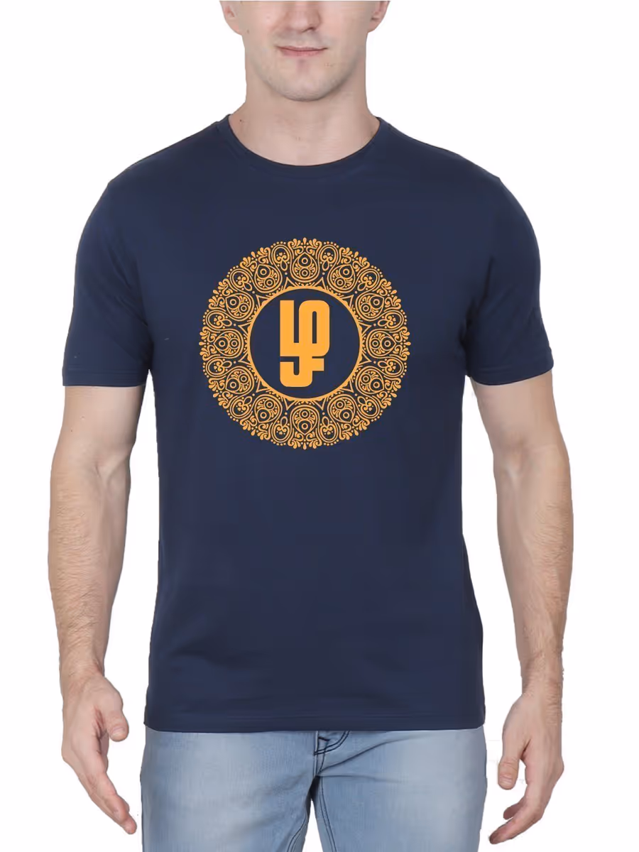 Zha Tamil Navy Blue T-Shirt
