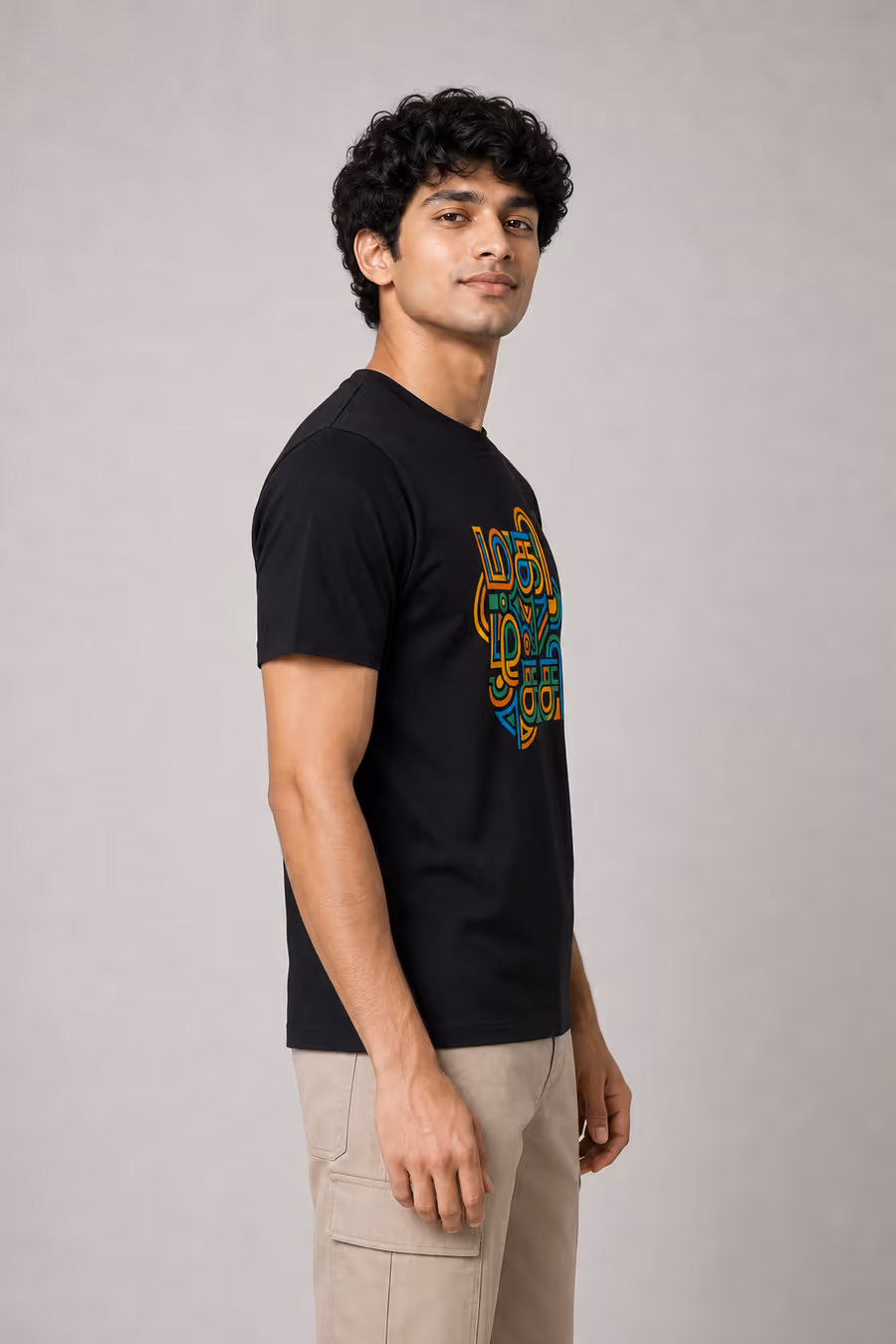 Magizhchi Tamil Graphic T-Shirt For Men - Half Sleeve