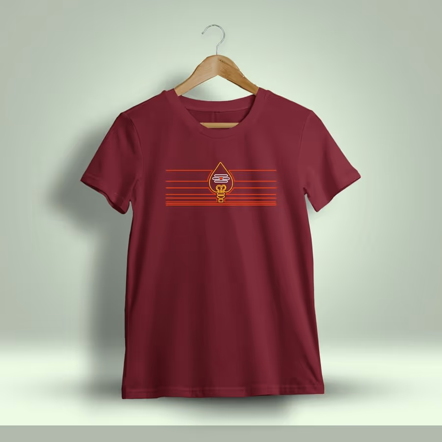 Vel Chest Print God Murugan T-Shirt For Men - Half Sleeve