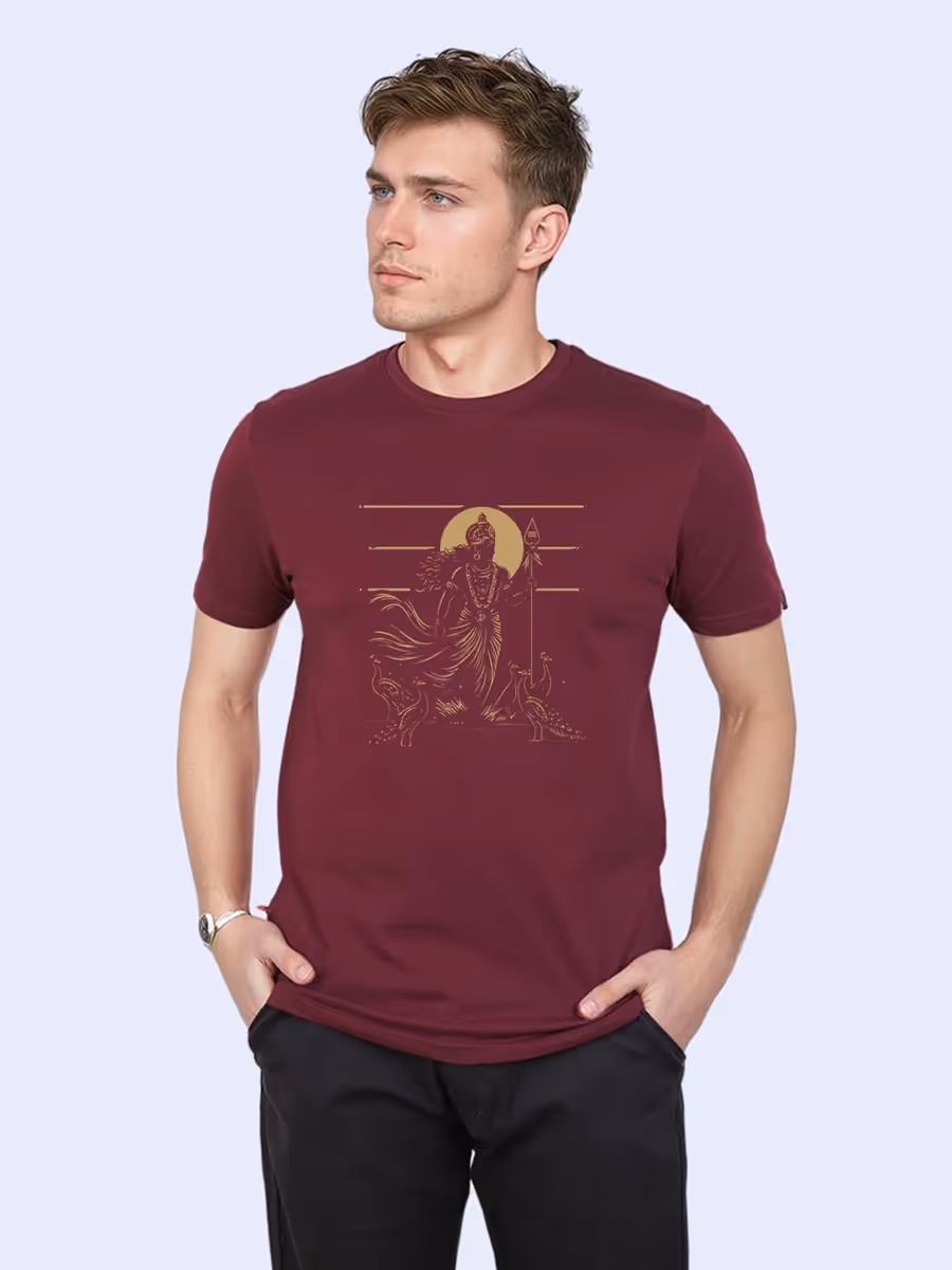 Murugan Minimal T-Shirt For Men - Half Sleeve