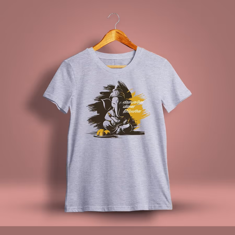 Vinayagane Vinai Theerpavane Vinayagar T-Shirt For Men - Half Sleeve