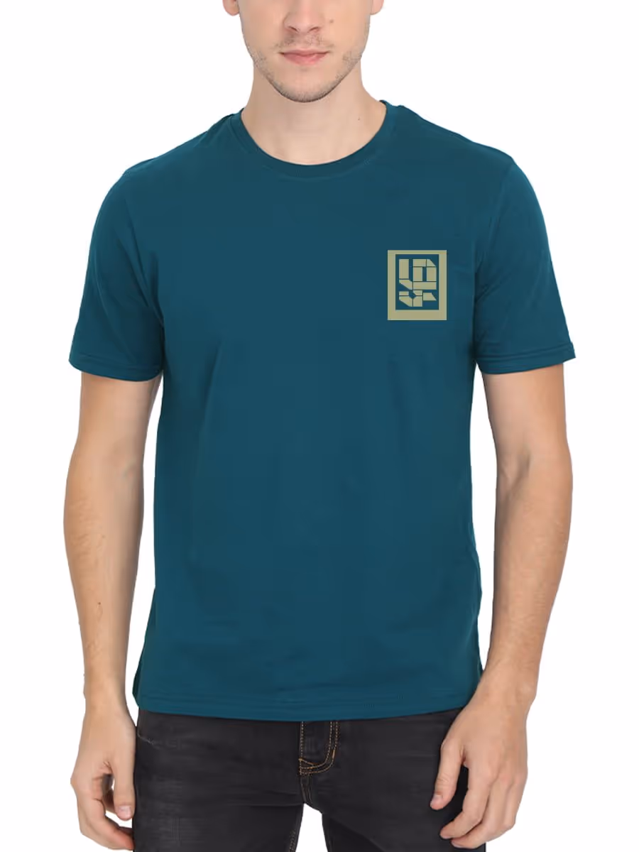 Zha Pocket Print Tamil T-Shirt For Men - Half Sleeve