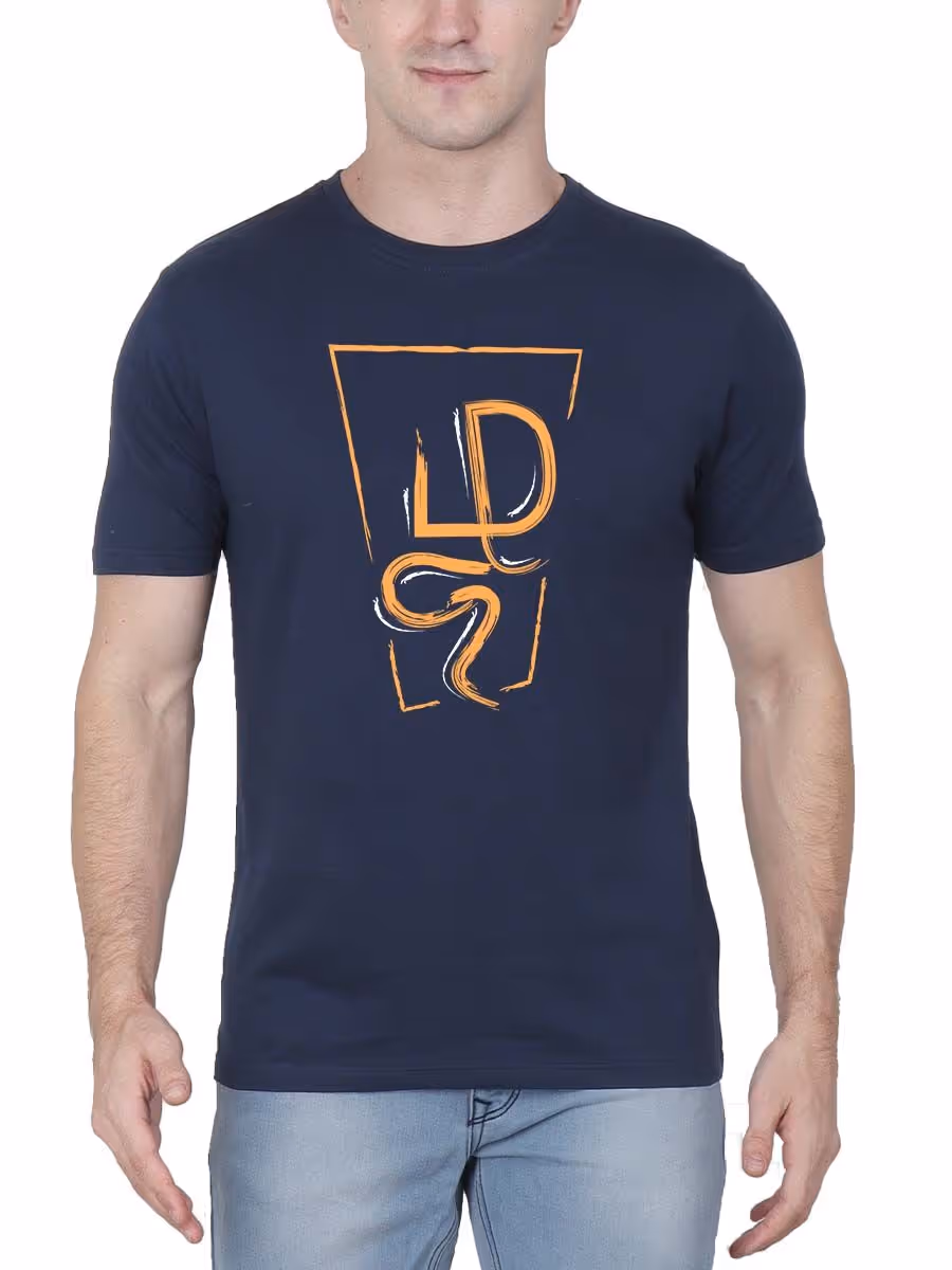 Zhagaram Navy Blue T-Shirt