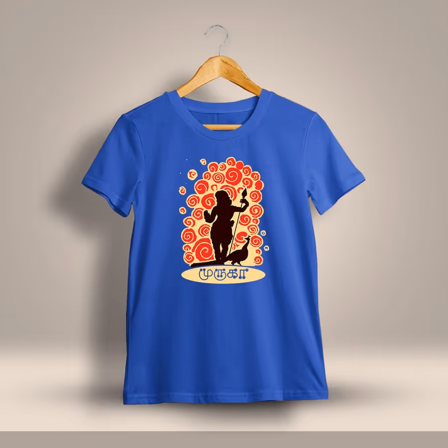 Muruga God Murugan T-Shirt For Men - Half Sleeve