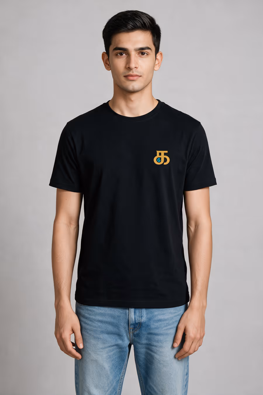 Ka Tamil Letter Pocket Print T-Shirt For Men - Half Sleeve