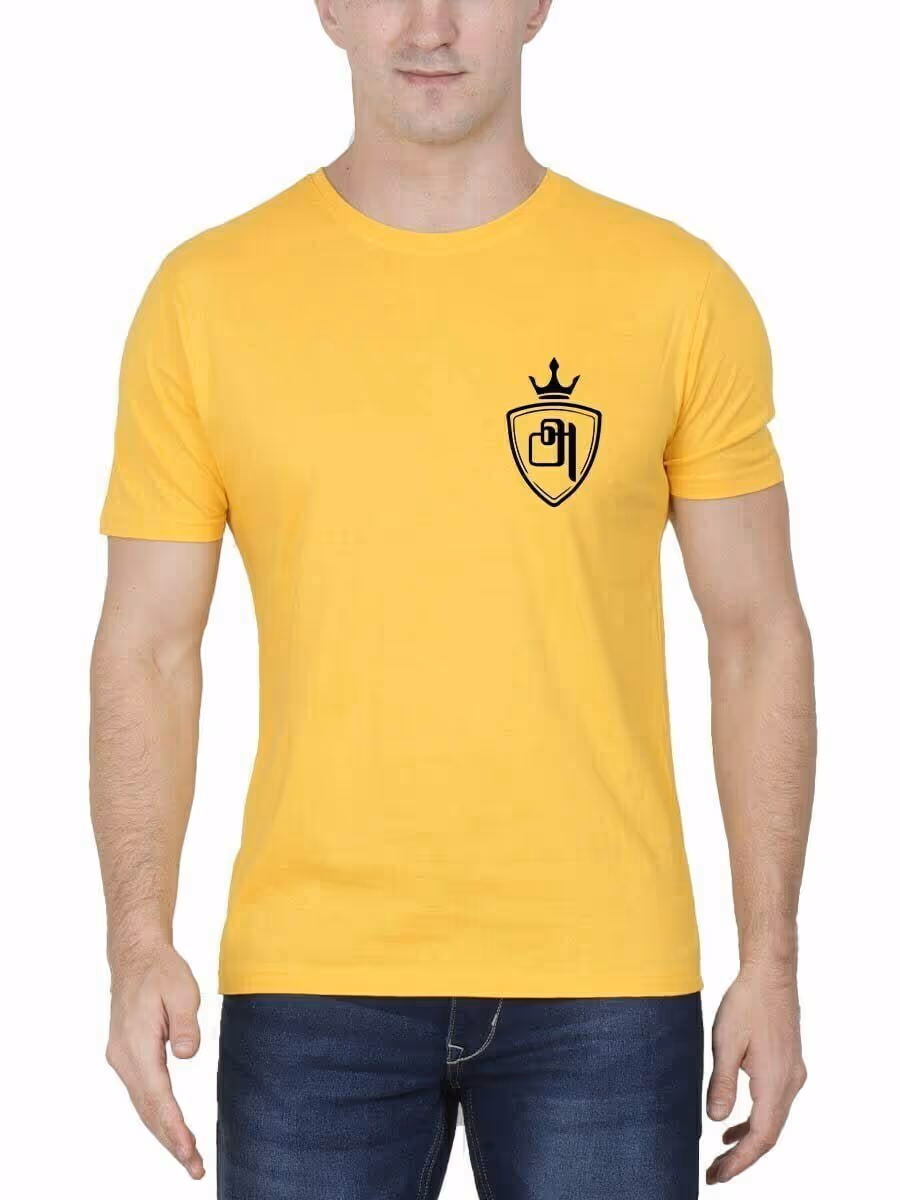 Aana Yellow Tamil Uyir Eluthukkal T Shirt