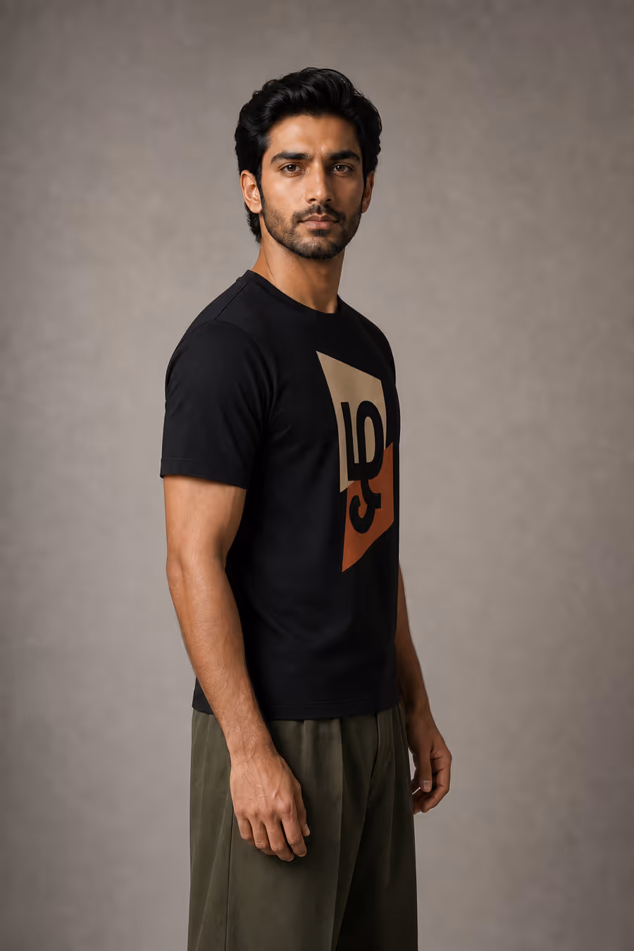 Zhagaram Tamil Colour Block T-Shirt for Men - Half Sleeve
